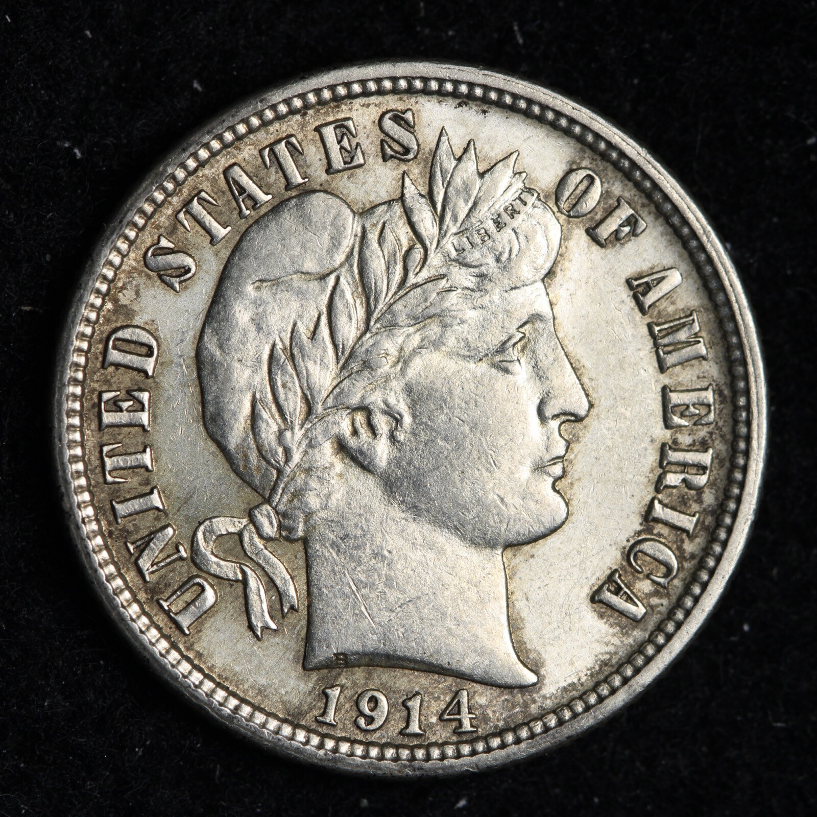 1914-D Barber Silver Dime CHOICE BU *UNCIRCULATED* MS E244 QPX