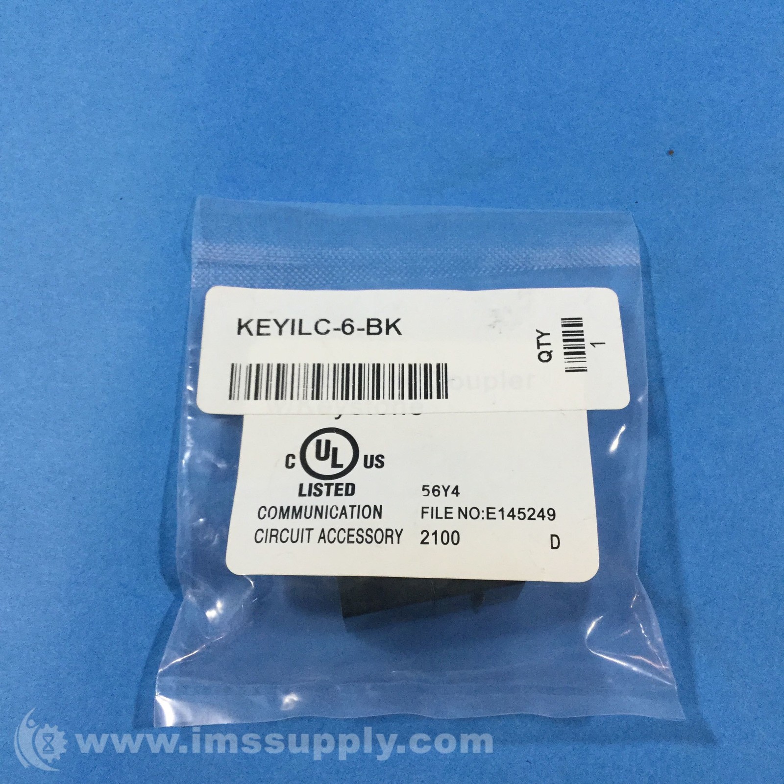Keystone KEYILC-6-BK Cat 6 Keystone Jack FNFP