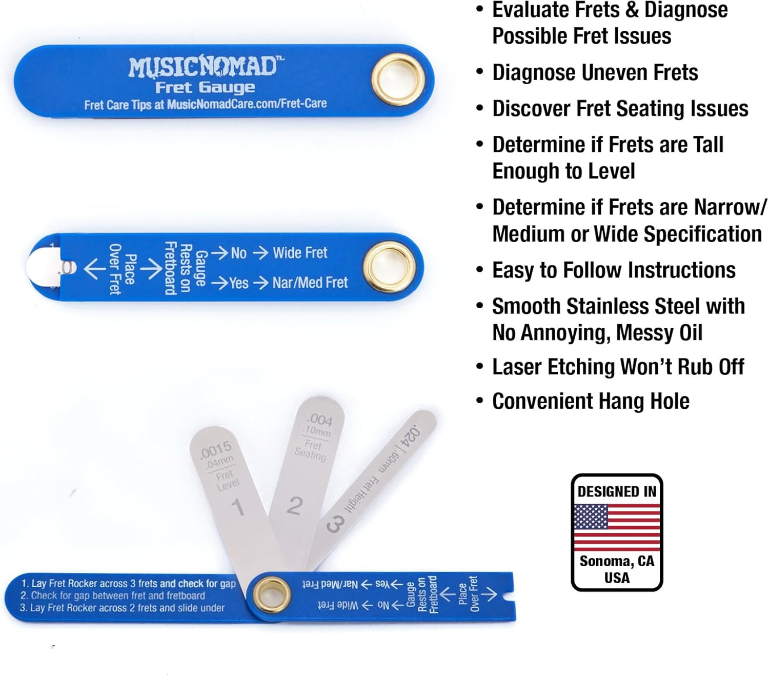 Precision Fret Gauge Tool (MN840)