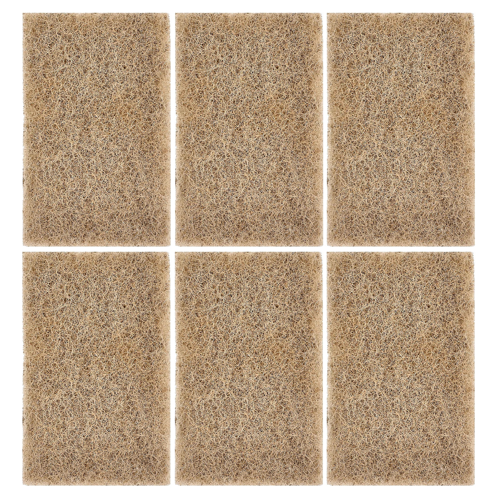 Walnut Shell Scrubber Sponge, 6 Count