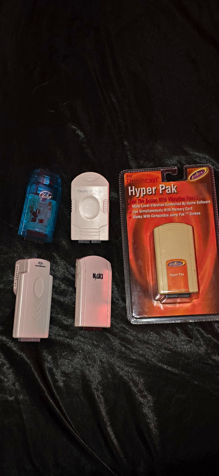 5 x Sega Dreamcast Rumble Pack Collection RARE! NIB Hyper Pak  + Tremorpak Lot