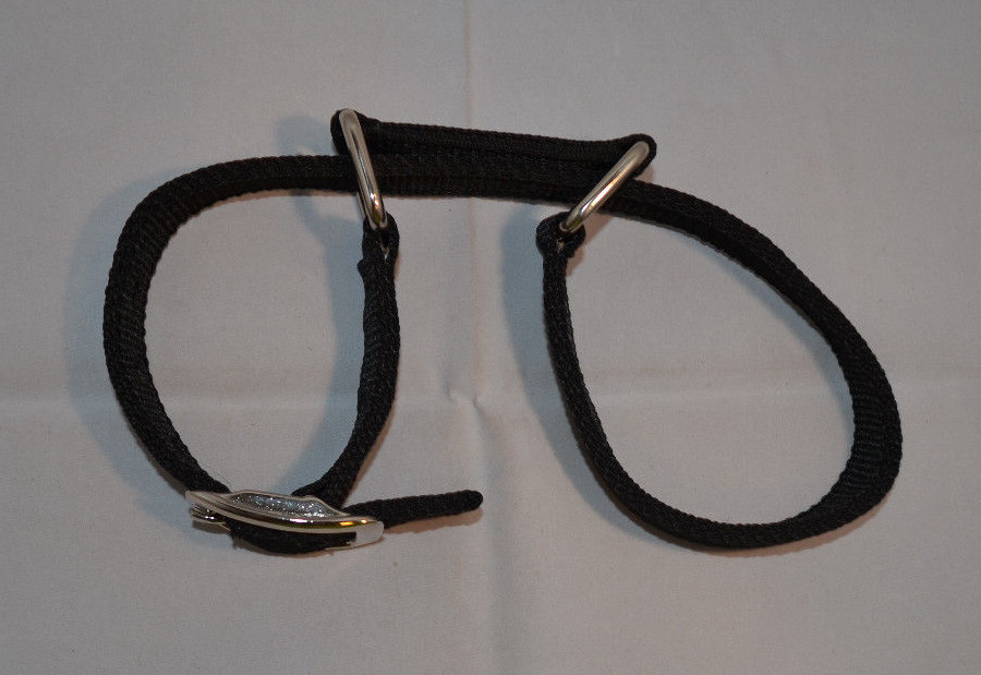 Hobble - Triple & Stitched - 1" Black Web (E124)
