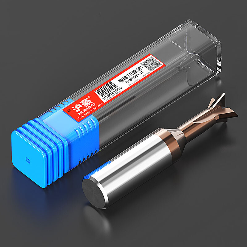 Dovetail Milling Cutter Solid Carbide End Mill 4 Flute 2-16mm Shank 45°60° Blade