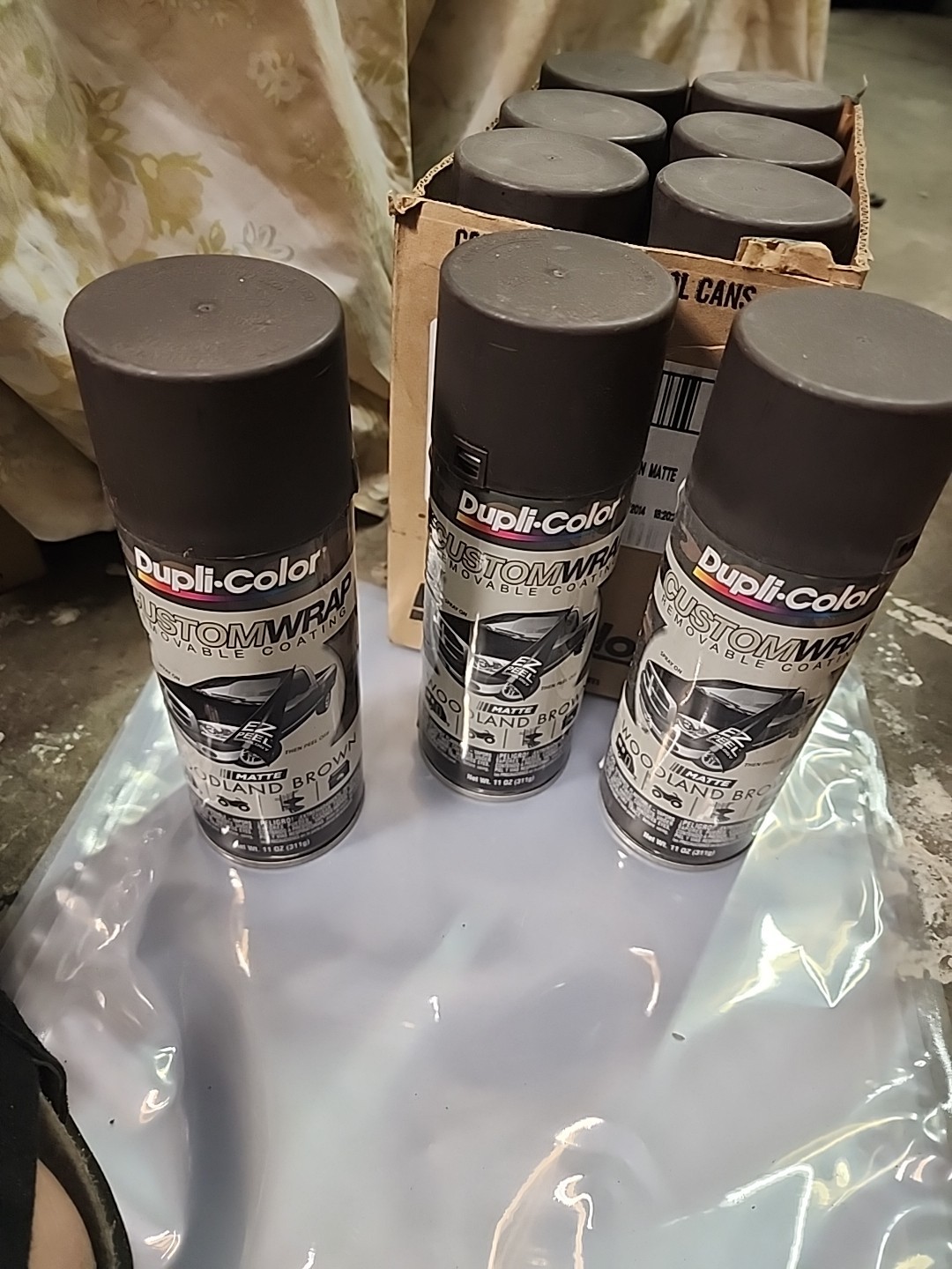 Dupli-Color CWRC852 Woodland Brown Custom Wrap - 11 oz. Per Can Trio Lot 3