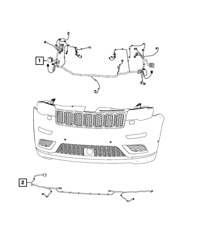 Genuine Mopar Front End Module Wiring 68416644AA