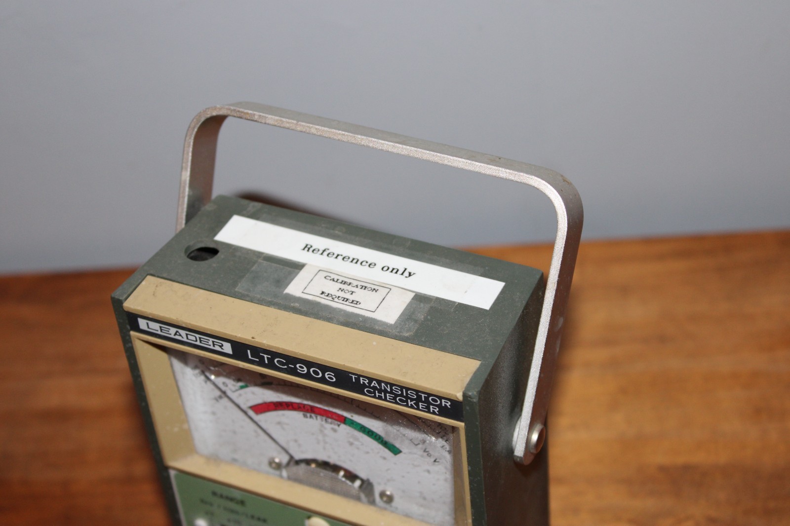 Leader LTC-906 Transistor Checker "Reference Use Only"