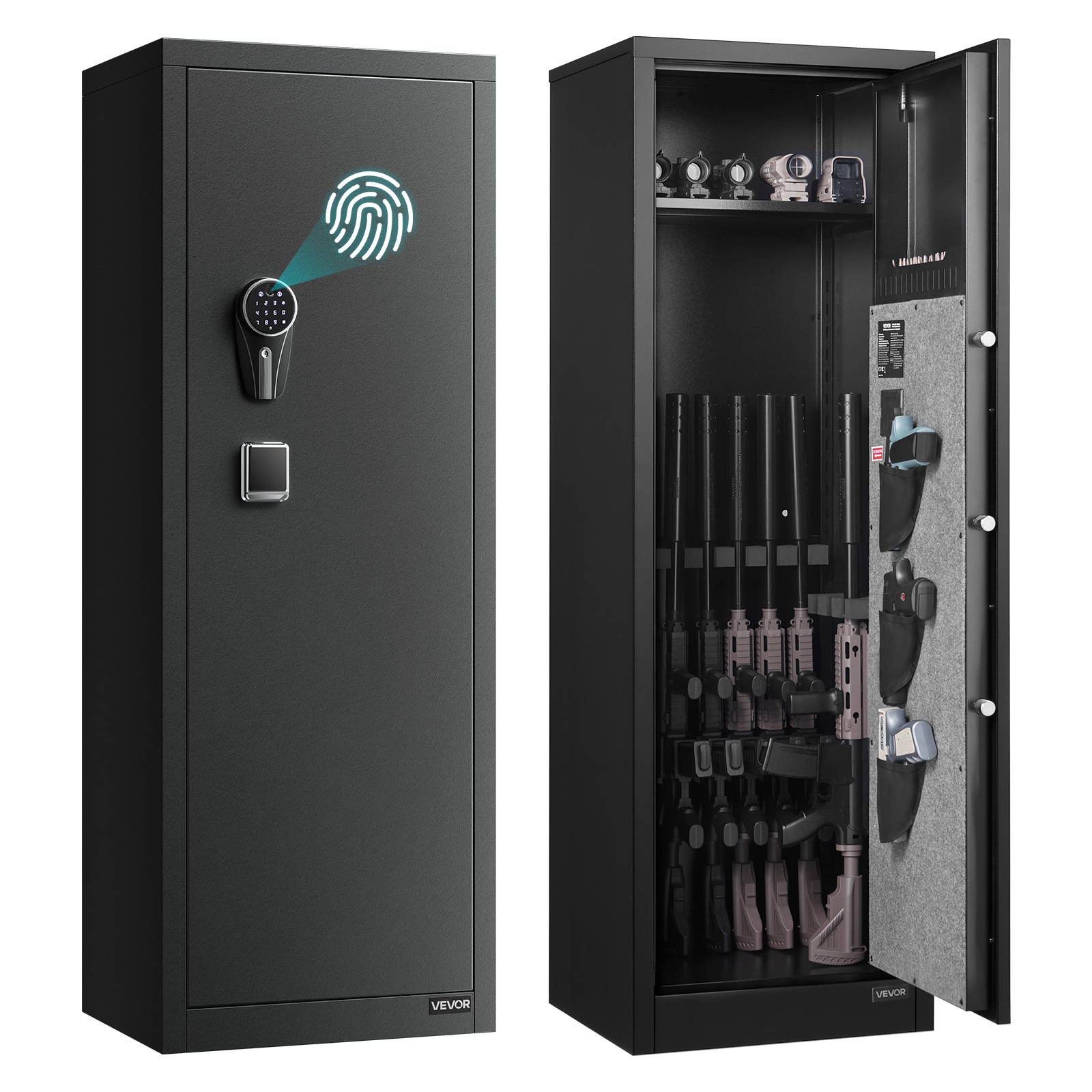 Uimoso 8-10 Gun Safe Cabinet for Rifles and Pistols, Assembly Needed