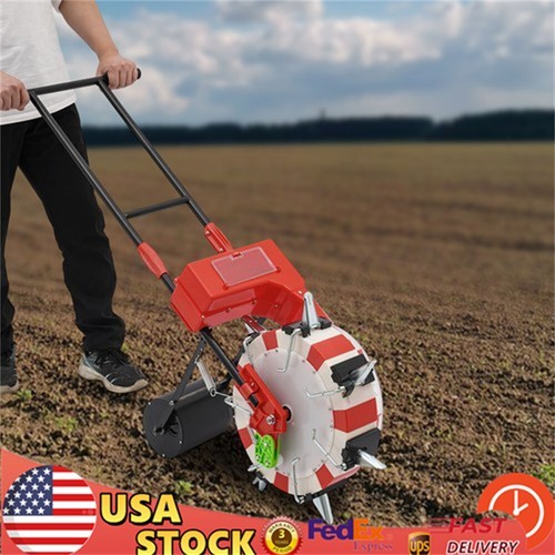 7-Nozzles Garden Seeder Red Manual Seeder Hand-push Seeder Modern