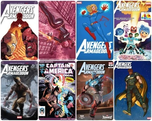 Avengers: Armageddon #2 **COVER SELECT** [1:25] [1:50] 07/15/26 SDCC 2026