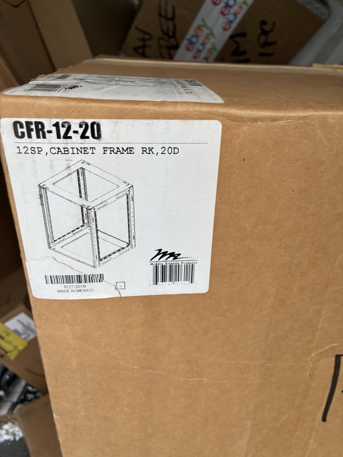 Middle Atlantic CFR-12-20 12SP Cabinet Frame Rack 20D - NEW