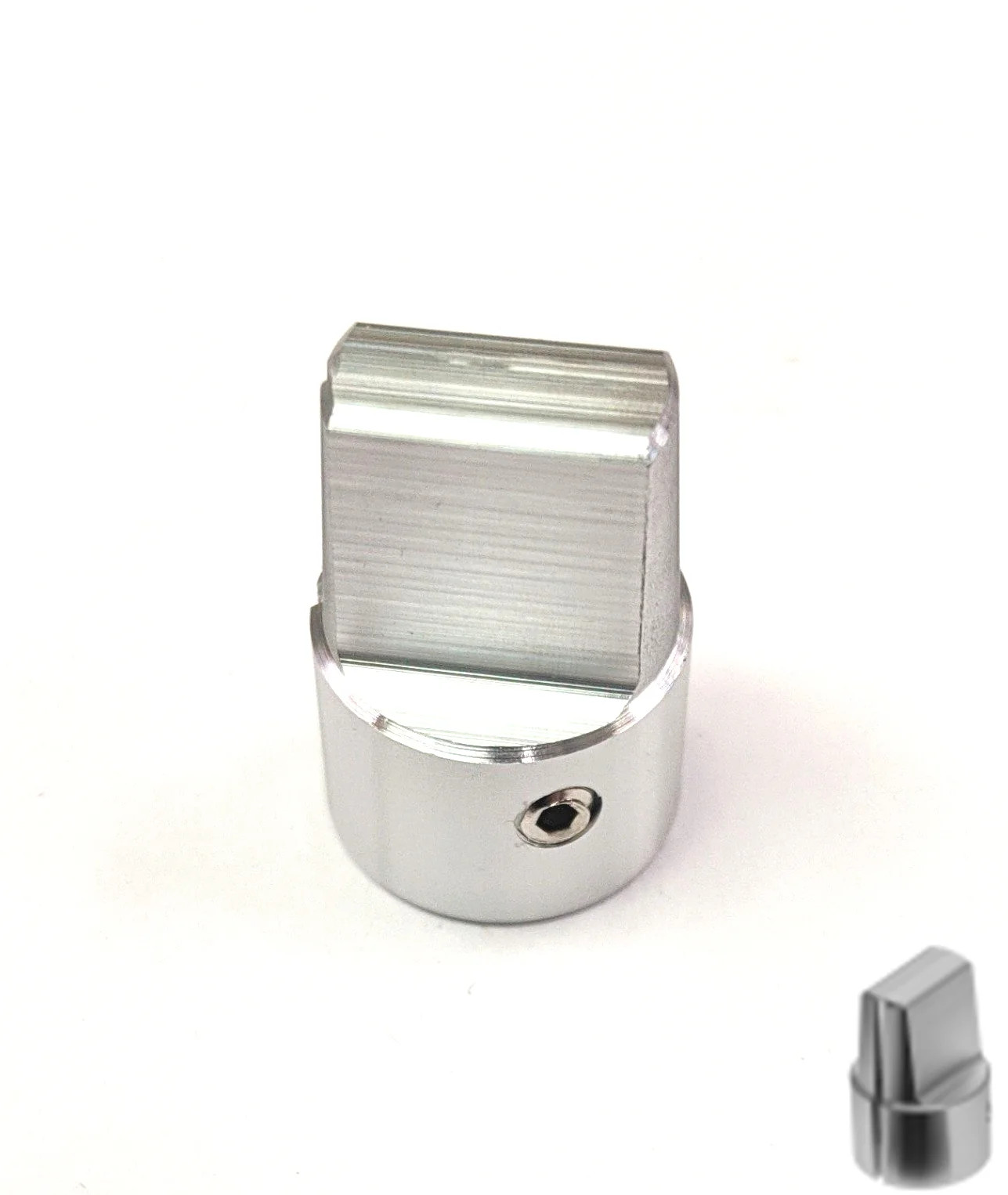KCB500A1/8, Alcoknob 1/8" Shaft 0.500" Diameter Aluminum Tapered Knob (K45)