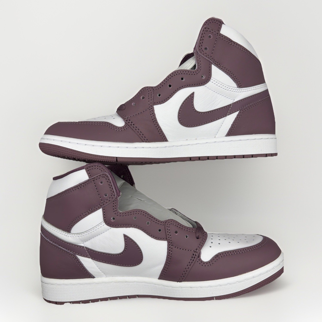 Nike Air Jordan 1 Retro High OG Shoes White Mauve DZ5485-105 Men's Size 10