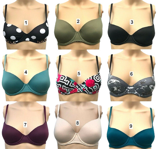 VICTORIAS SECRET PINK WEAR EVERYWHERE LIGHTLY LINED PADDED BRA 32A B C D DD NWT