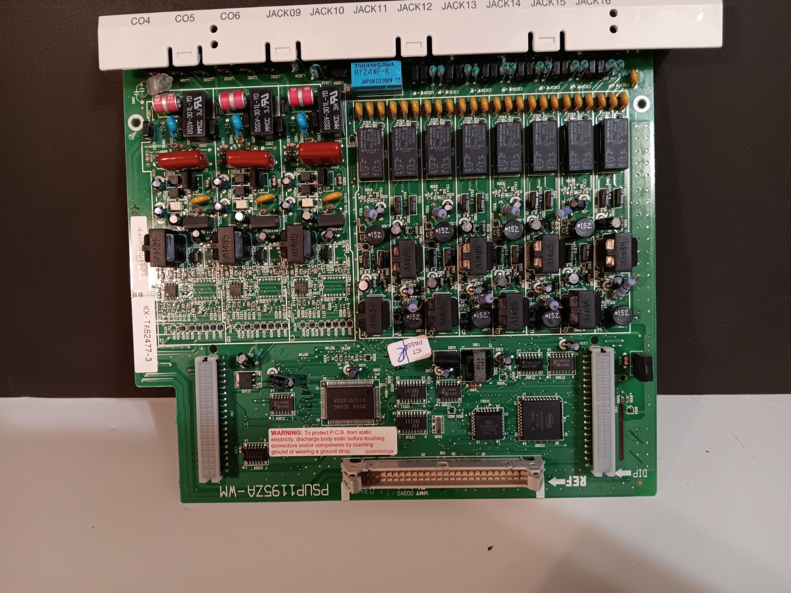 Panasonic KX-TA62477-3 8 Port Extension and 3 Port CO Line Card for 624 KSU