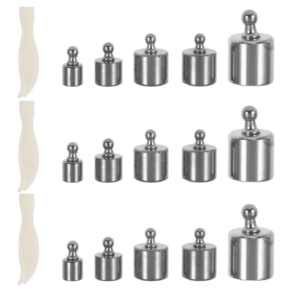 3 Sets Iron Calibration Weights Scale Weight Set Silver Reusable for Home Use