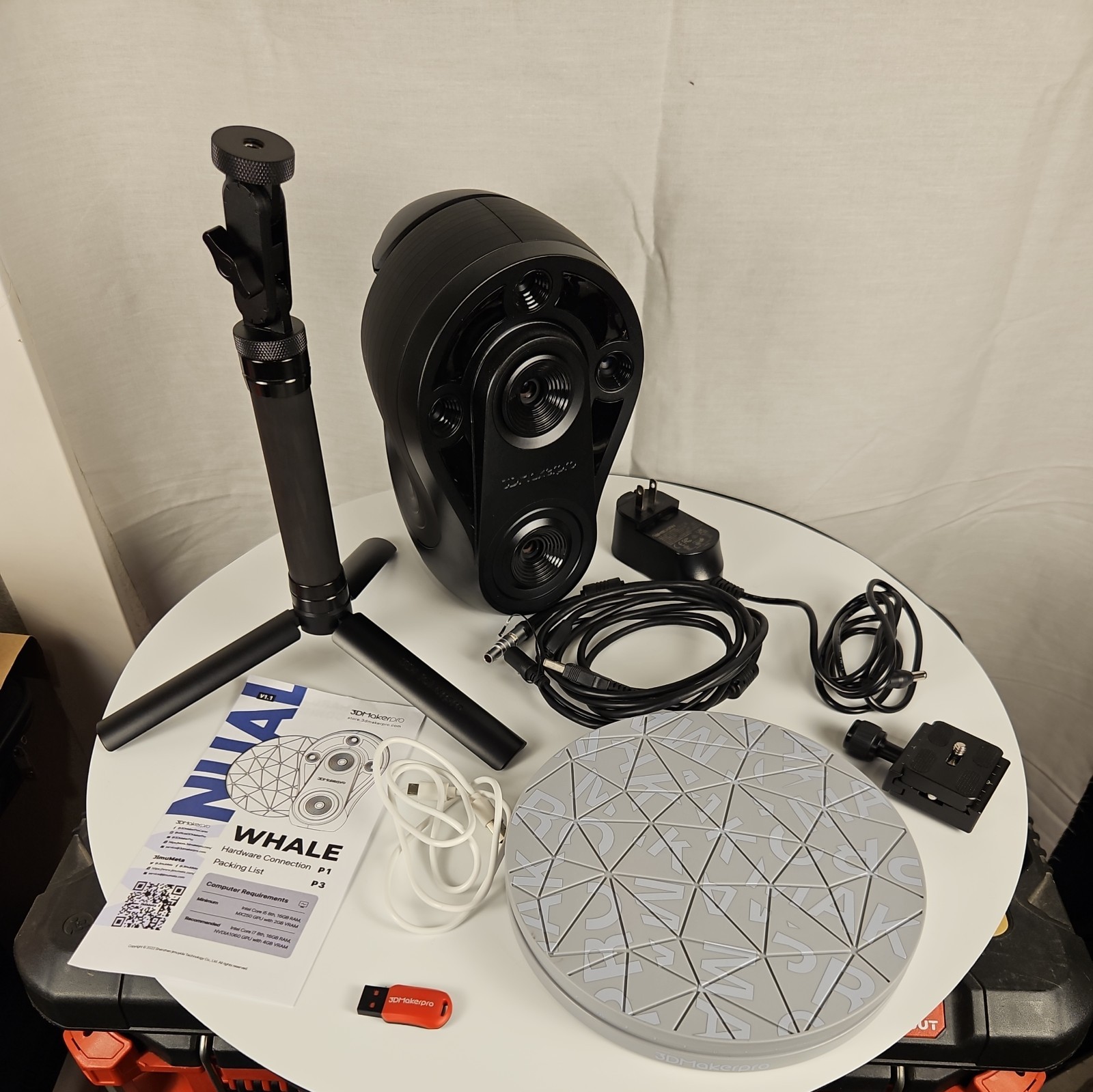 High Resolution Industrial 3D Scanner – 3DMakerpro Whale Luxury Package –