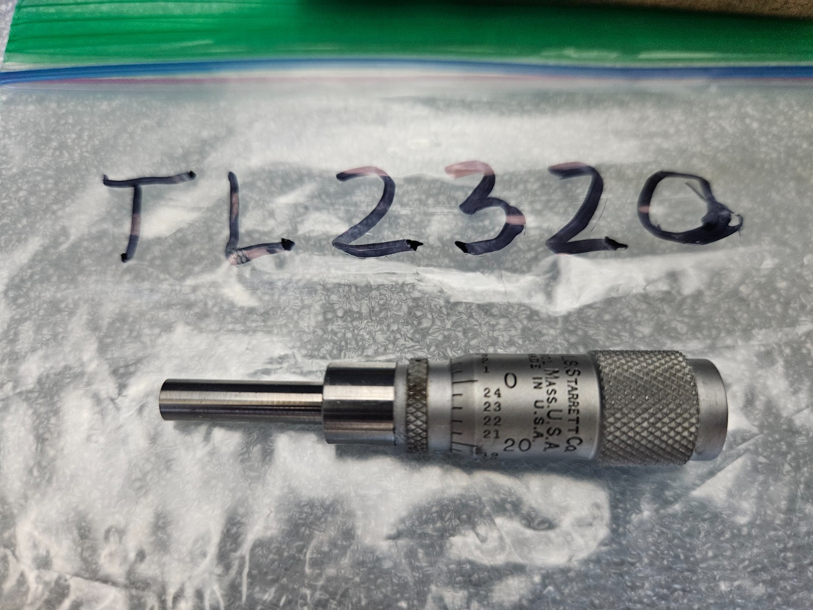 STARRETT #463 0-1/2" MICRMETER HEAD .001" GRADS W/BOX (TL2320)