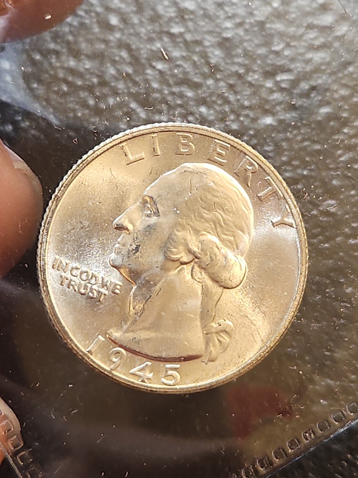 1945-S WASHINGTON QUARTER 'UNC '#0513