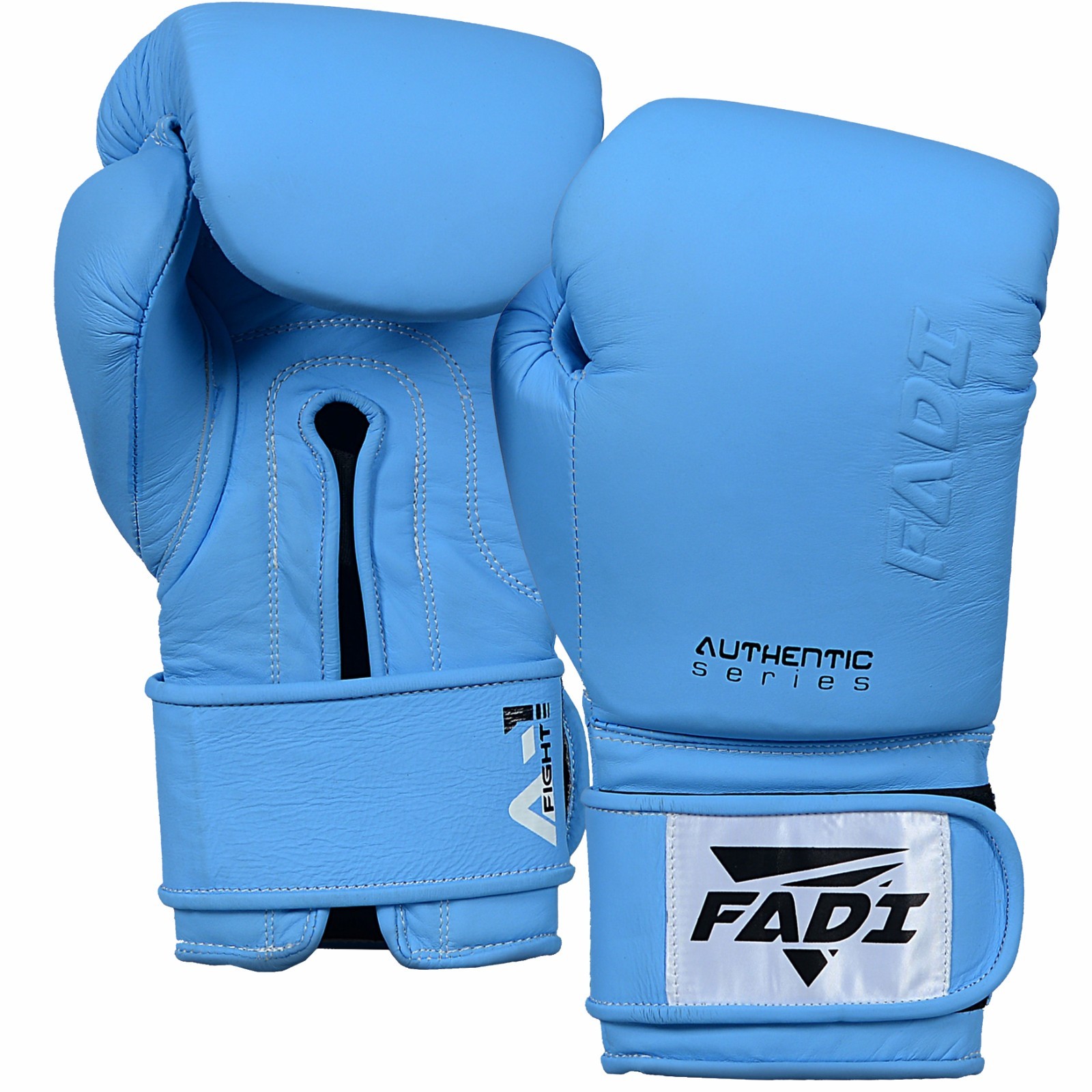 FADI Leather Boxing Gloves Muay Thai MMA Bag Work Sparring Training