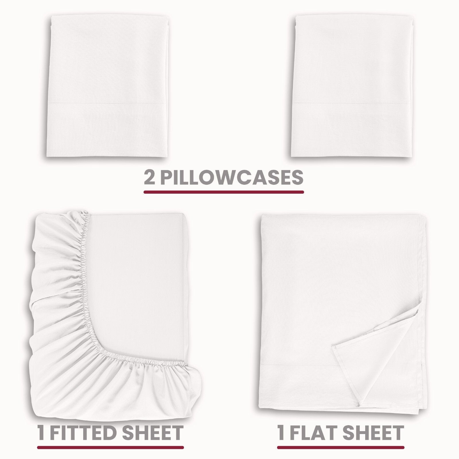 4-Piece Premium Bamboo Bed Sheet Set Deep Pocket Breathable Soft Bamboo Sheets