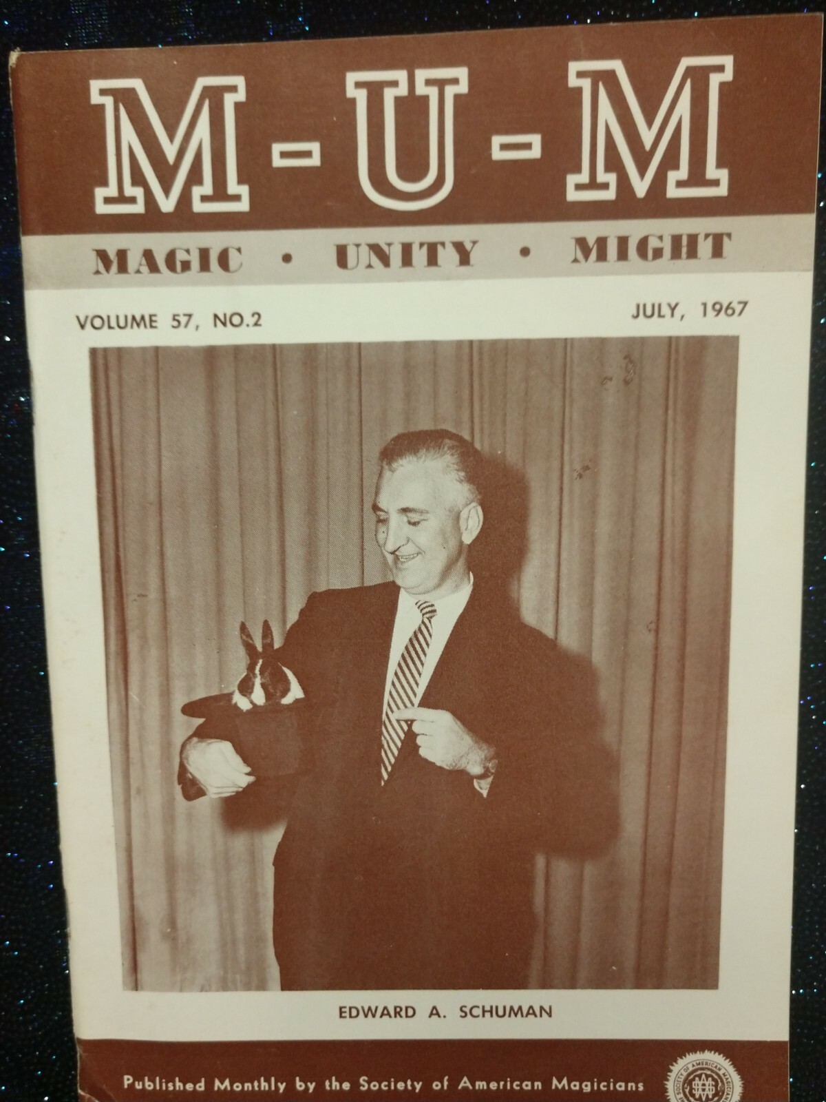 Edward A. Schuman Issue MUM Magazine 1967 Vol. 57 No. 2