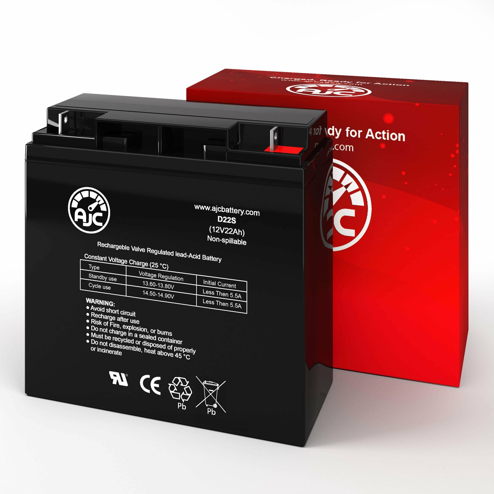 Kung Long WP20-12E 12V 22Ah UPS Replacement Battery