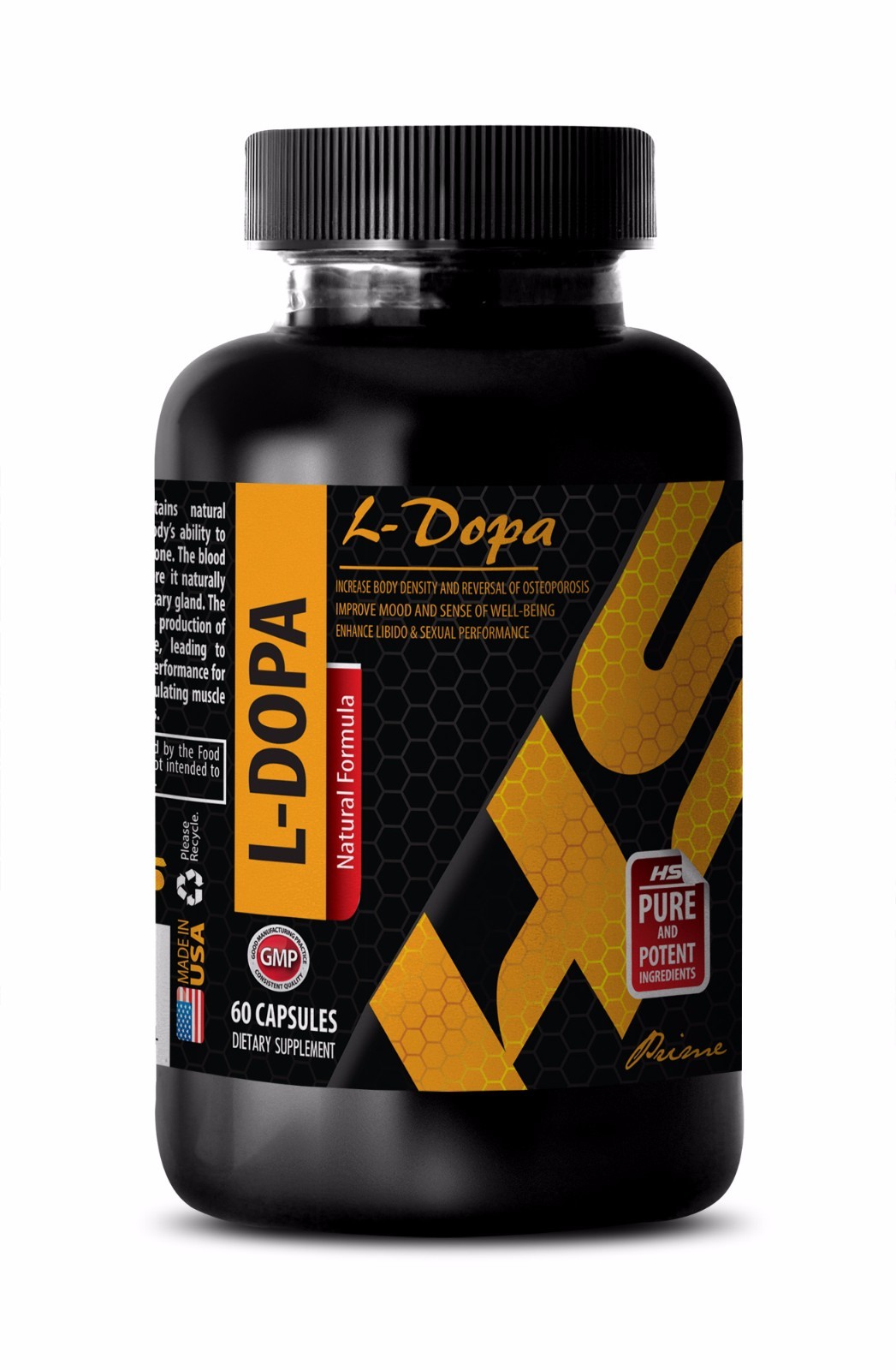memory support - DOPA EXTRACT 350mg - brain boost - 1 Bottle 60 Capsules