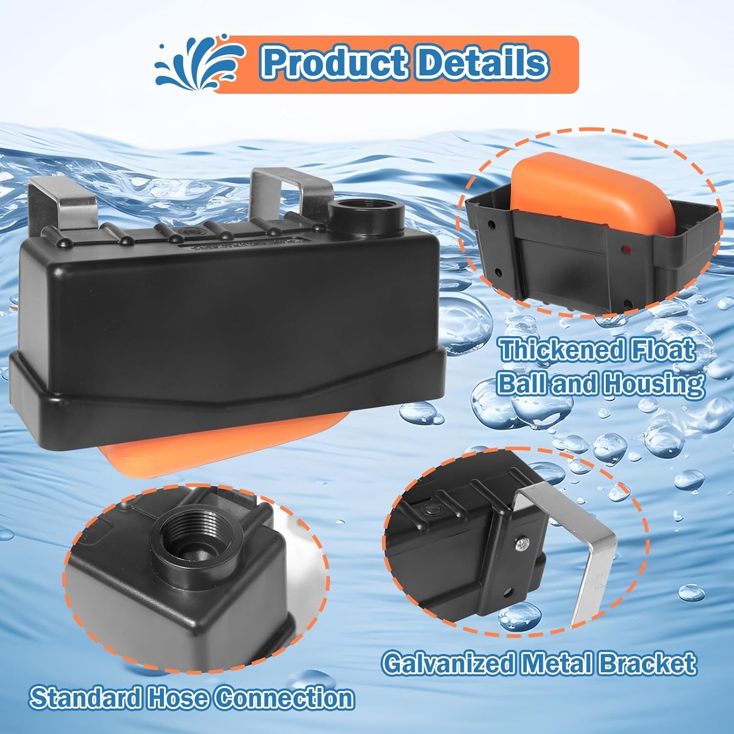 Water Trough Float Valve for Stock Tank,Water Tank Float Valve Level Control for