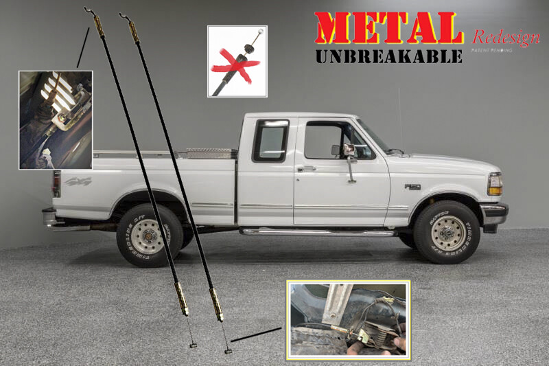UPGRADED Inside Door Handle Latch Cable Pair For Ford Bronco F150 F250 F150 F250