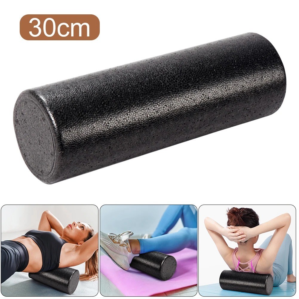 12 Inch High-Density Foam Roller – Solid Core Muscle Massage for Exercise