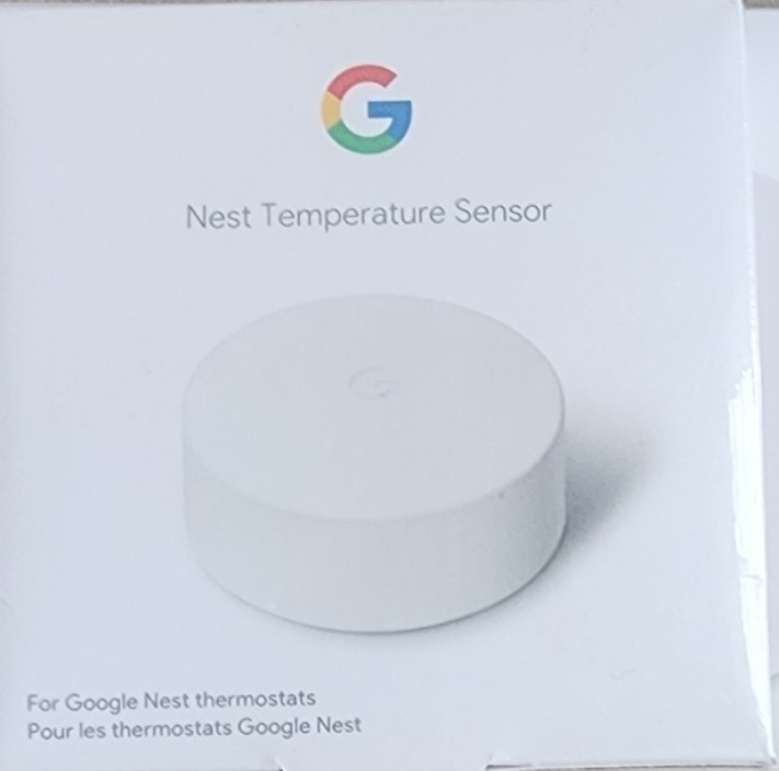 Google Nest Temperature Sensor White T5000SF New In Box, Sealed