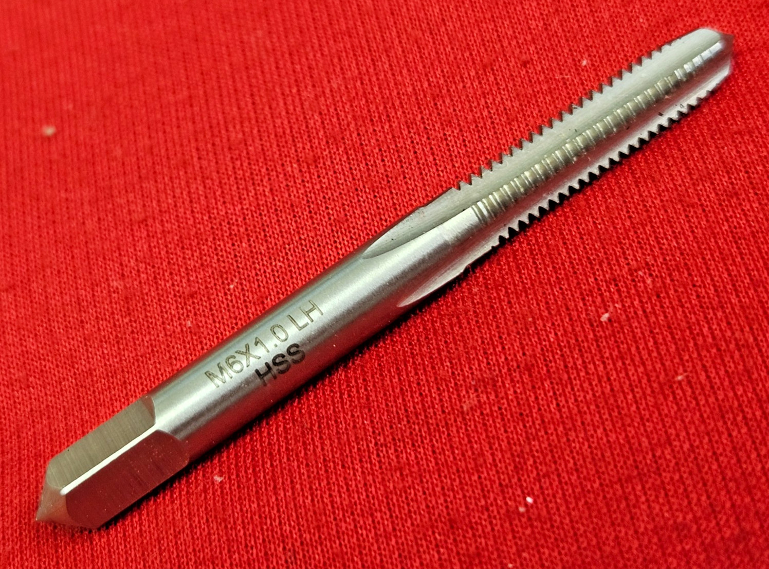 M6 x 1.0 LEFT HAND Plug Tap DWTMLH6x1 6MM HSS 4Flute Metric by Drill America