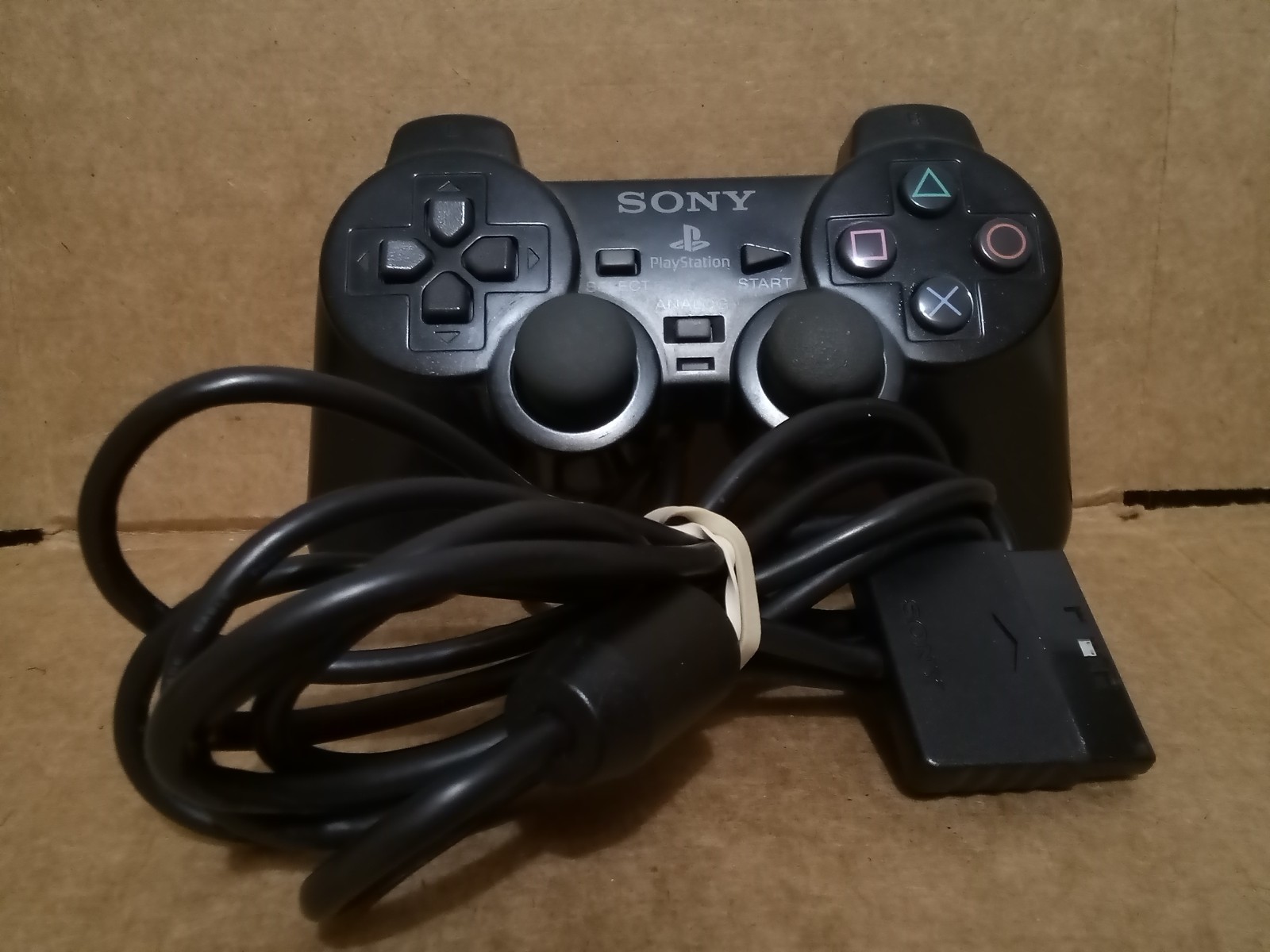 Official Sony PlayStation 2 PS2 Wired Controller Black AUTHENTIC