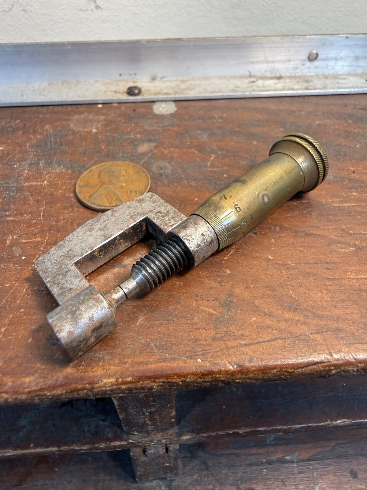Vintage Small Engineers Watchman’s Micrometer 0-10mm Works Great!   Hard To Find