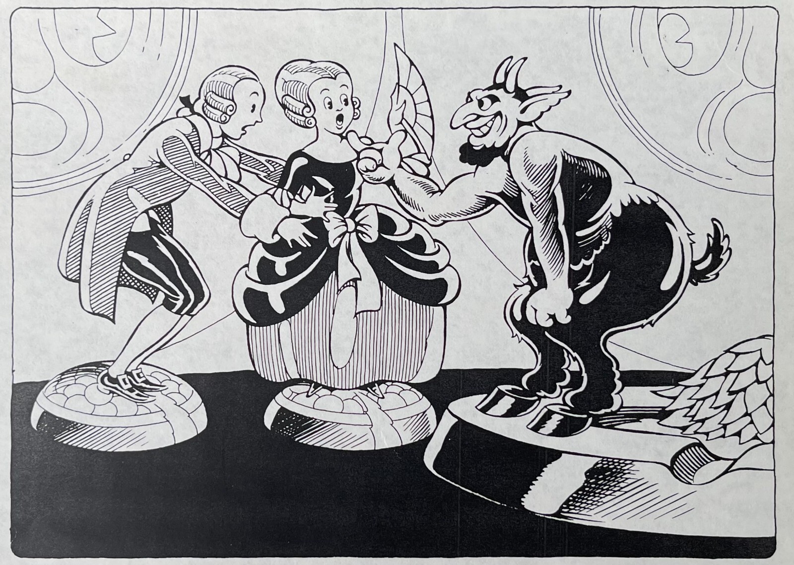 THE CHINA SHOP 1934 PUBLICITY ART DISNEY ANIMATION Photocopy CHINA DEMON