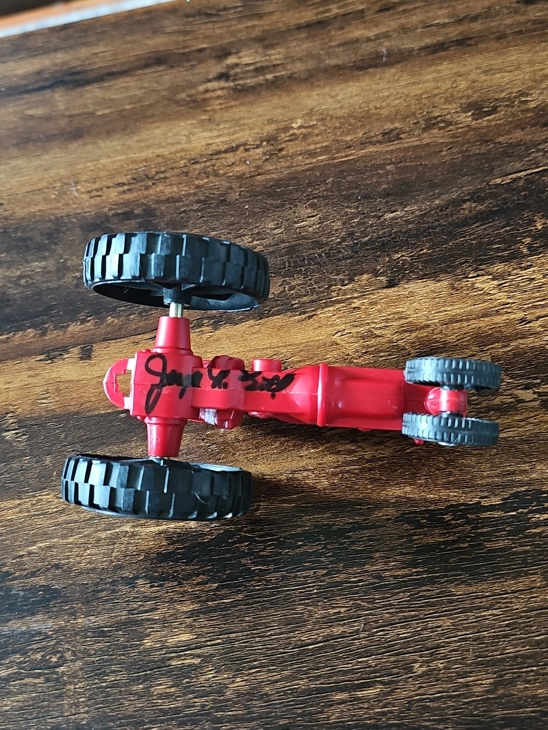Red Plastic Ertl SIGNED Tractor From 1987 Show