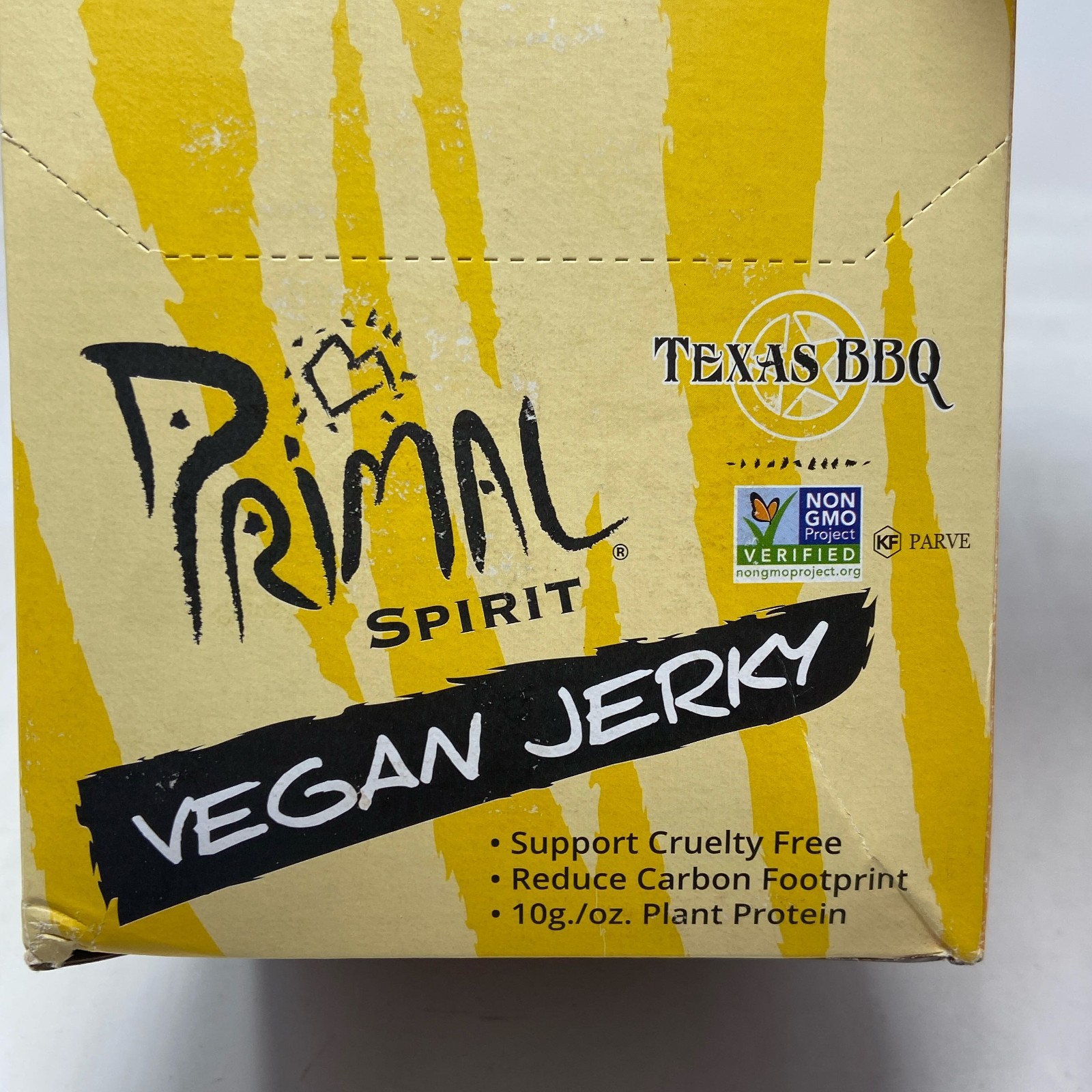 Primal Spirit Texas BBQ Vegan Jerky 24-Pack 1oz strips