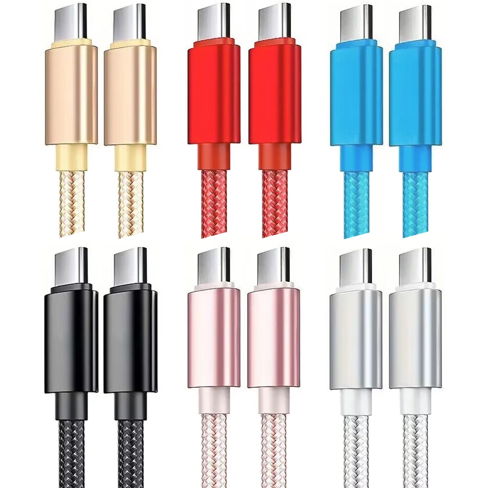 USB-C to USB-C Cable Male Type-C Cable Cord Fast Charger Charging Data Sync
