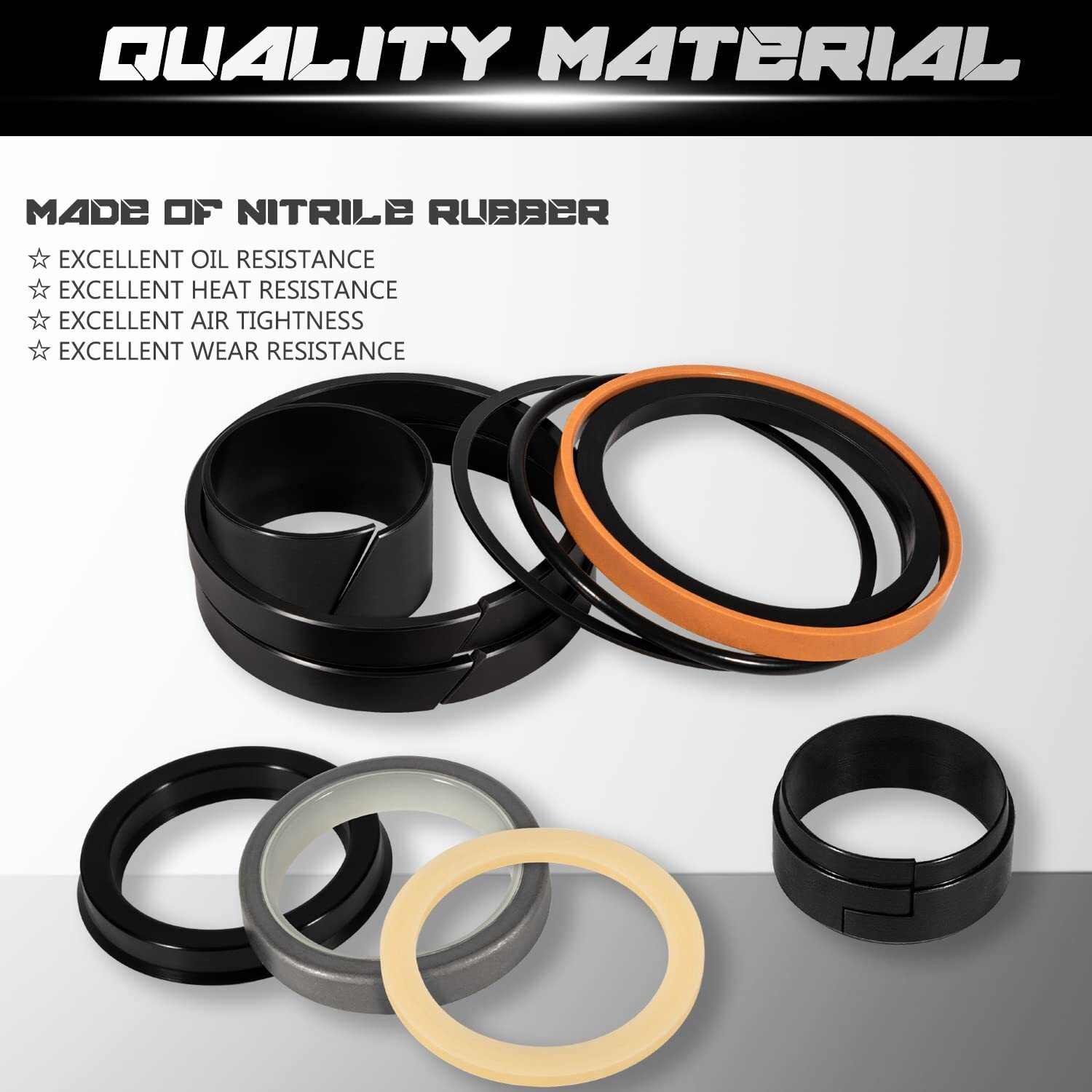 For Case Hydraulic Cylinder Seal Kits 1543252C1 G109452 G102404 1.5” Rod 3” Bore