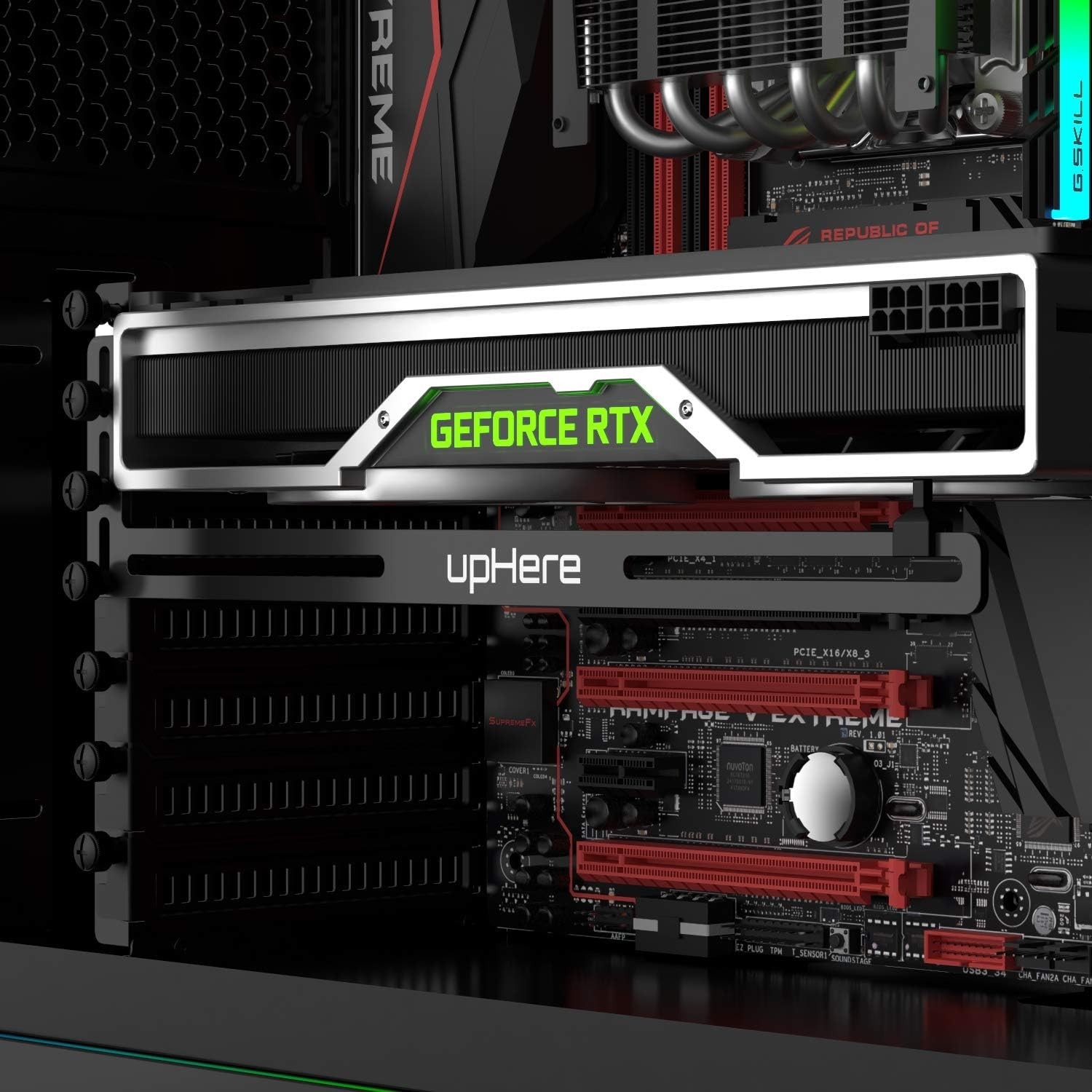 Sturdy GPU Support Bracket for Custom Desktop PCs - Adjustable & Lightweight