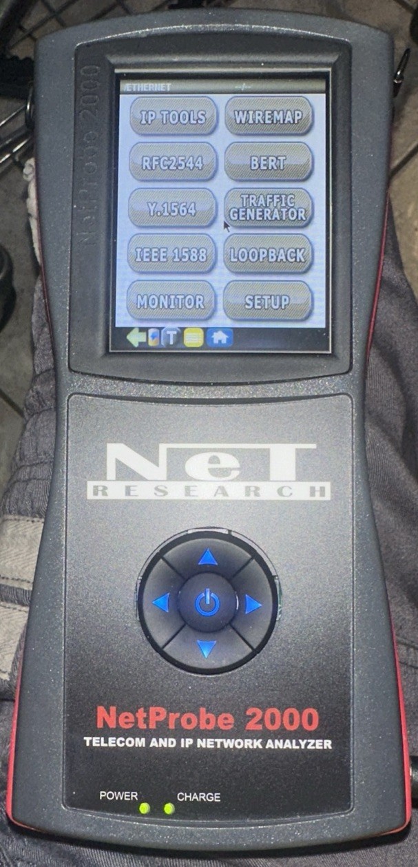 NetProbe 2000 Telecom & IP Network Analyzer w/ Case, Charger, And CD Manual BERT