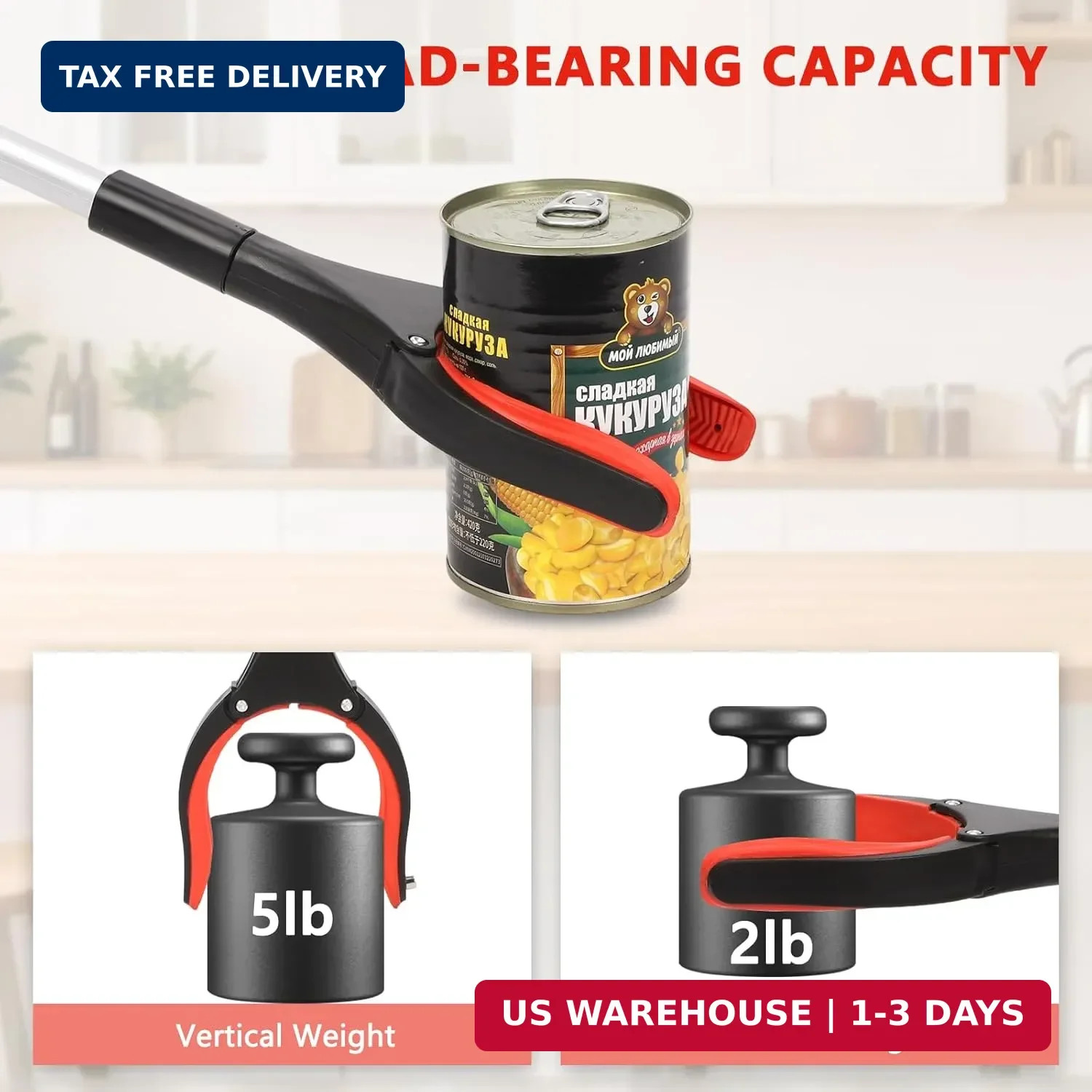 2-Pack Grabber Reacher Tool, 36" Foldable Trash Picker Upper | Extra Long Heavy