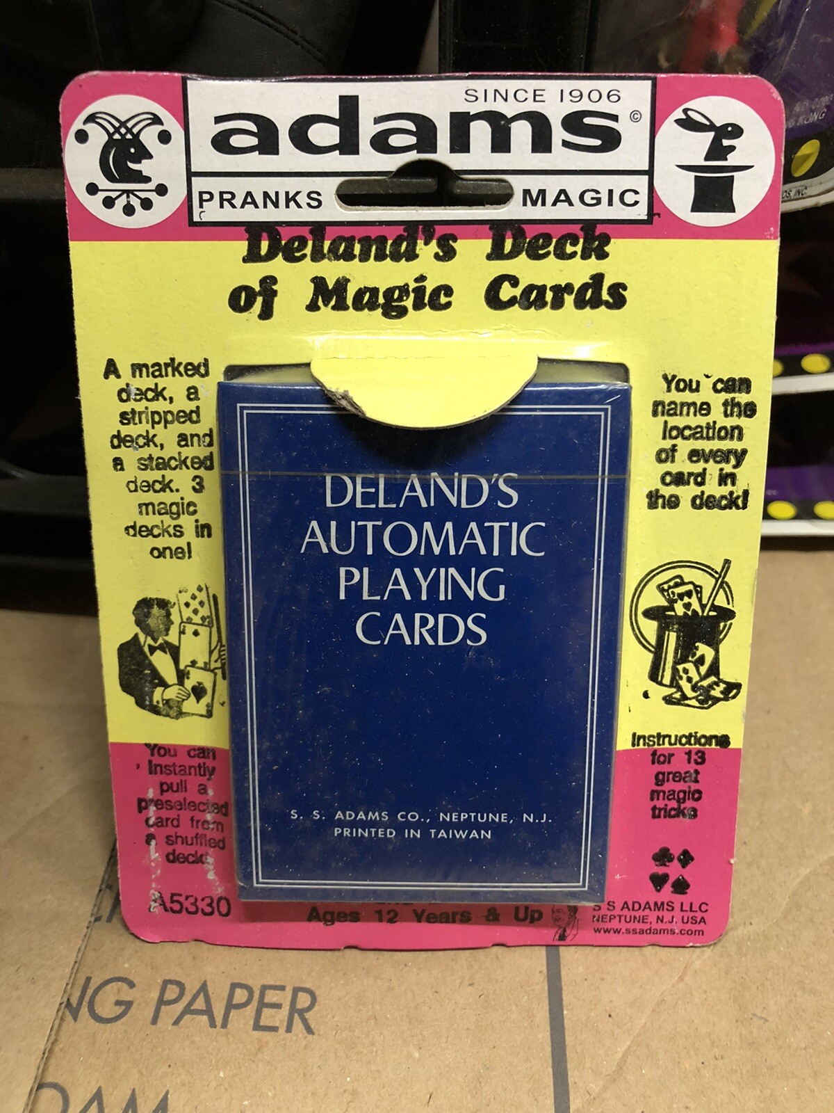 Adams Classic Gags & Jokes the Delands Deck new old stock MOC Hard to find