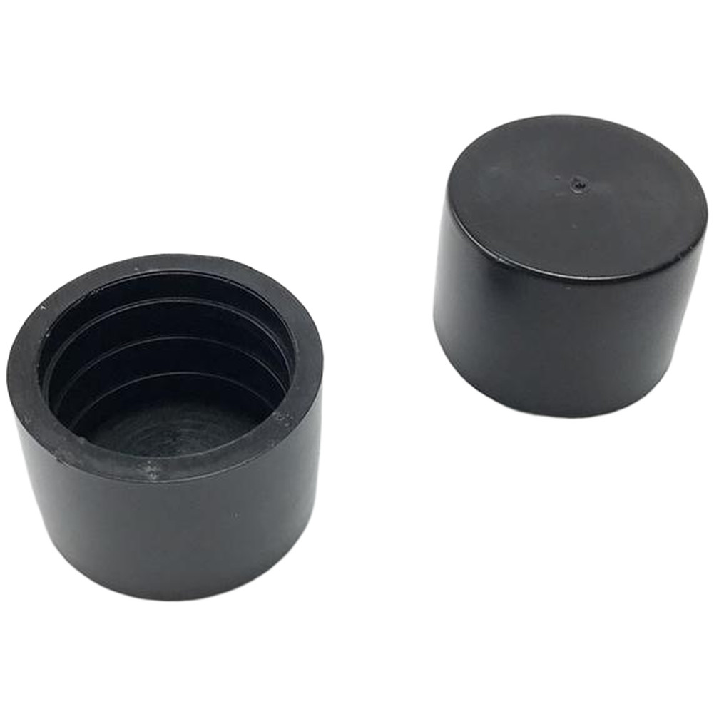 Black Plastic 25mm Pipe End Cap with Cushion Pad for Exercise Machines