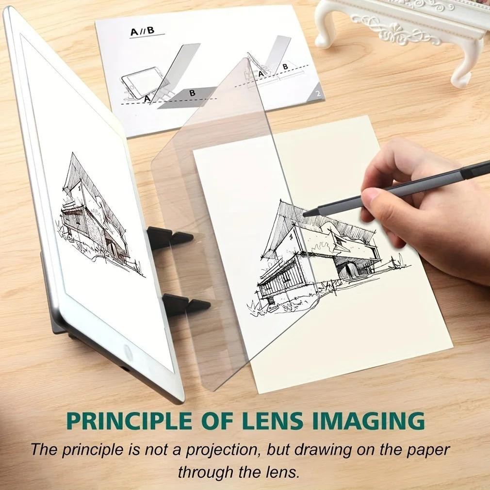 Optical Clear Drawing Board, Portable Optical Tracing Board Image Draw Board Tra