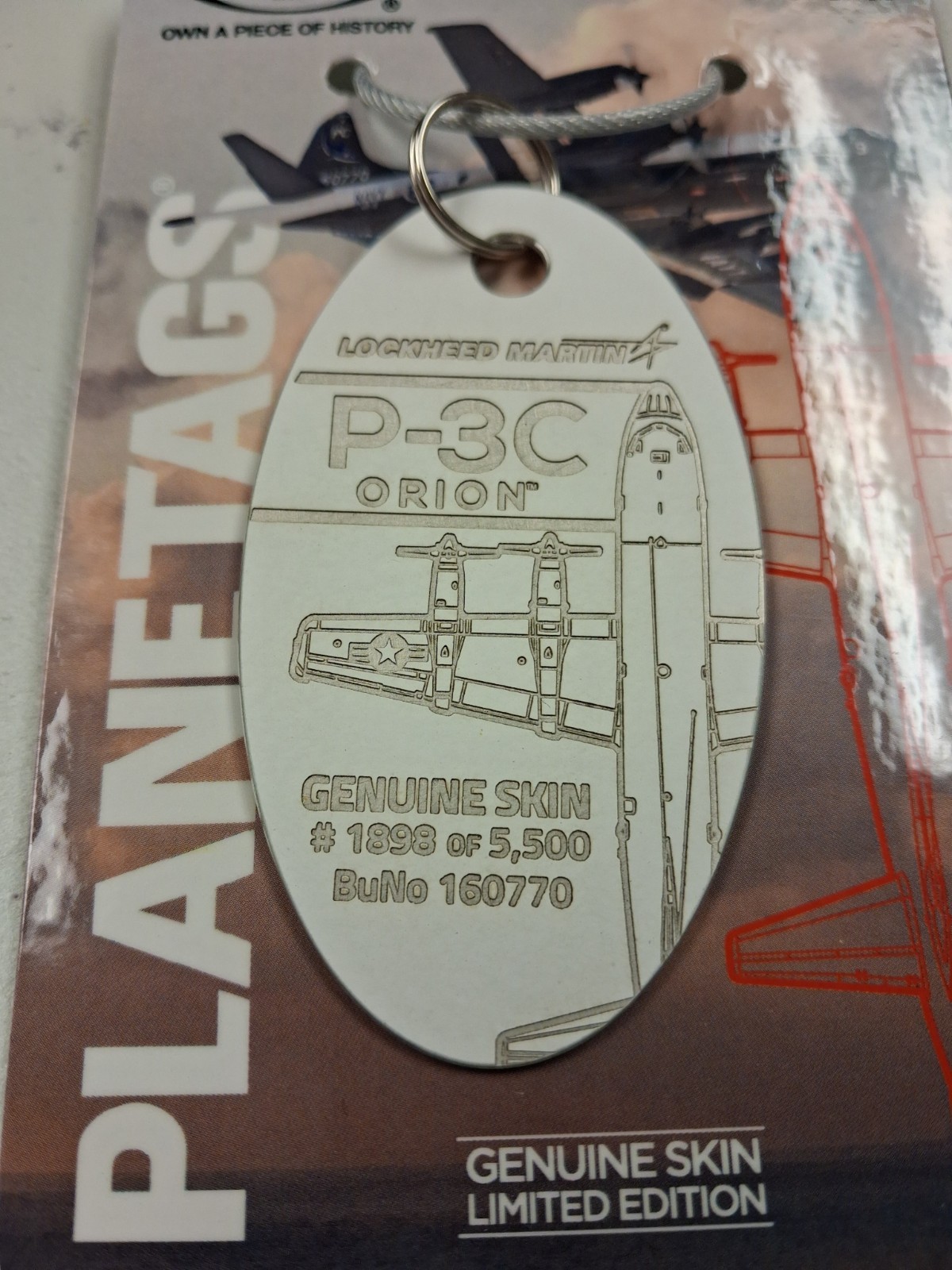 Lockheed P-3 Orion - Desert Storm Vet - Genuine Skin Planetags / Plane Tag