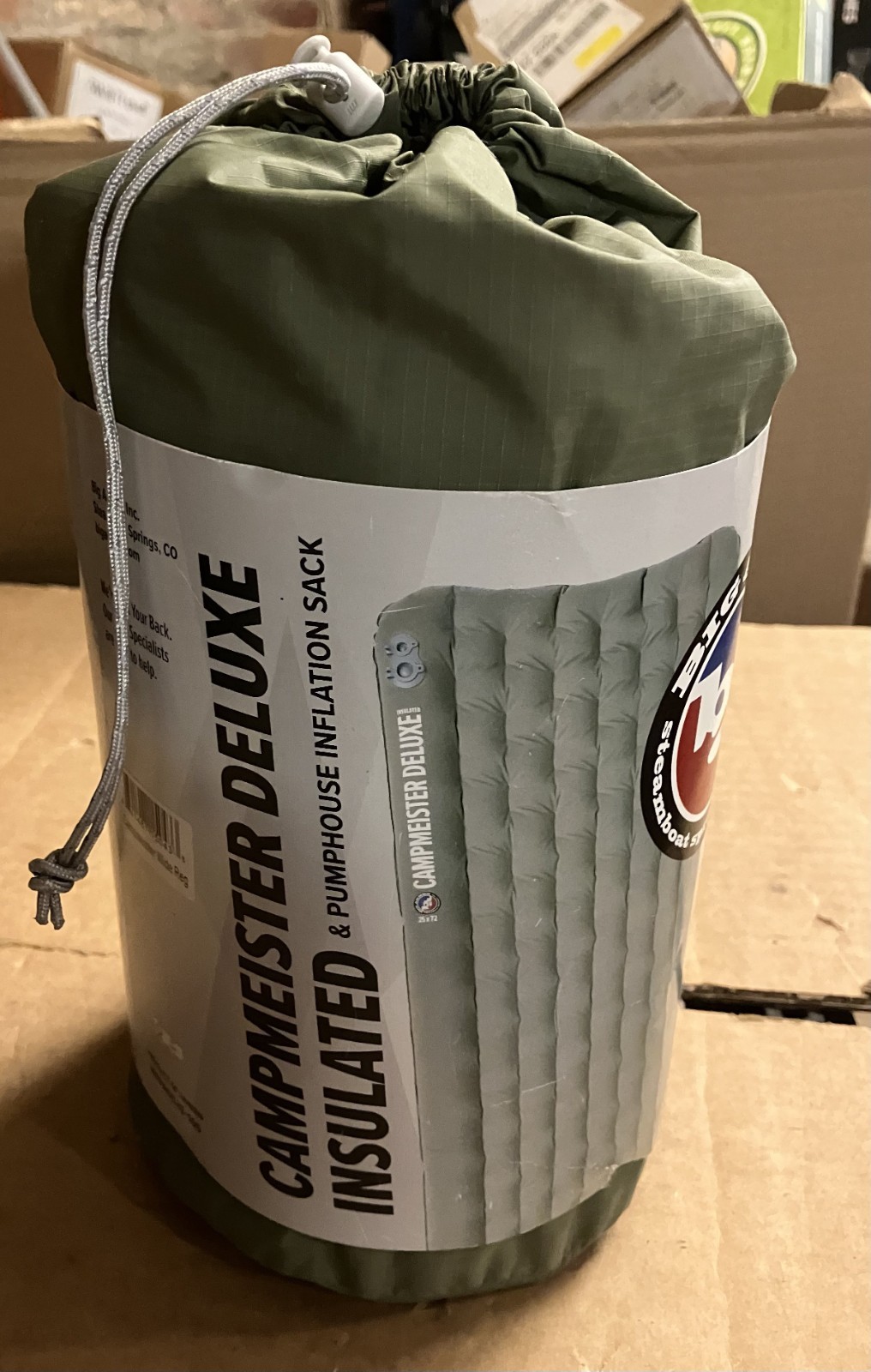 NEW- Big Agnes Campmeister Deluxe Insulated Sleeping Pad (25”x 72”) WIDE REGULAR