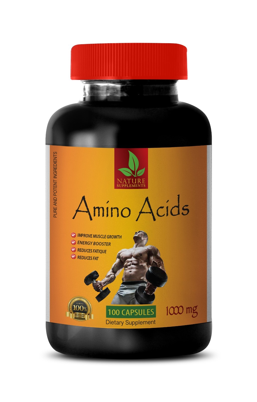 bodybuilding supplement - AMINO ACIDS 1000mg - sport supplements - 100 Capsules