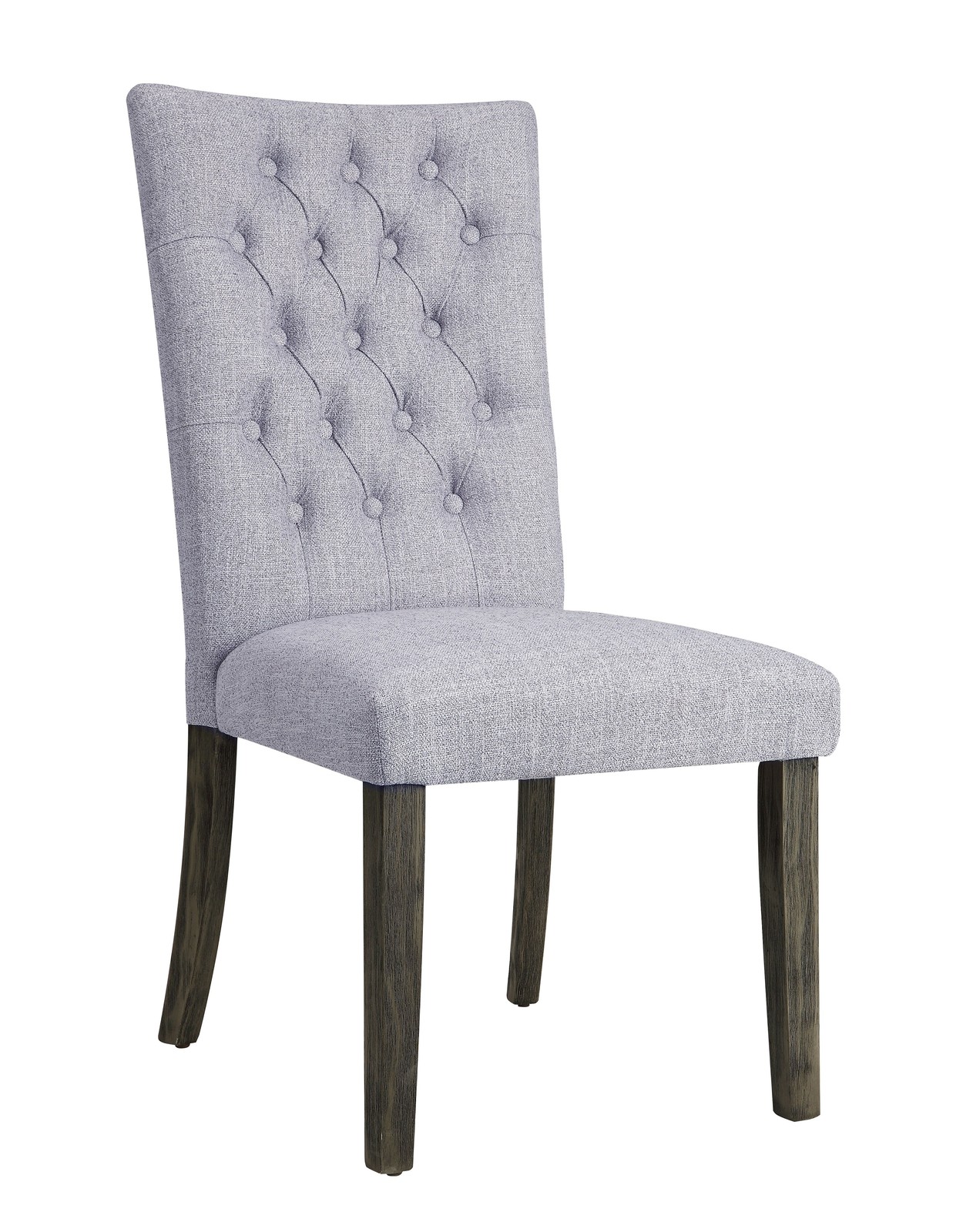 Merel Gray Linen & Gray Oak Finish Side Chair