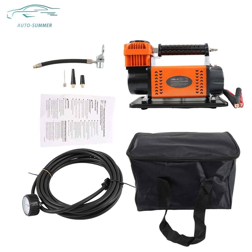 Heavy Duty Portable Air Compressor Pump Car Tire Inflator 7.06CFM 150PSI 12V